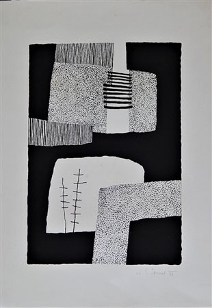 Luigi Spacal SENZA TITOLO serigrafia, cm 70x50 es. p.a. Firma eseguita nel...