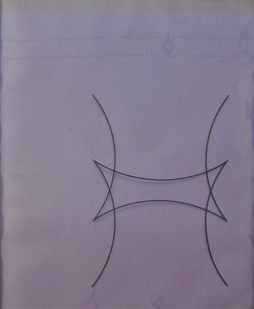 Agostino Ferrari SENZA TITOLO doppia serigrafia su carta e acetato, cm 60x45...