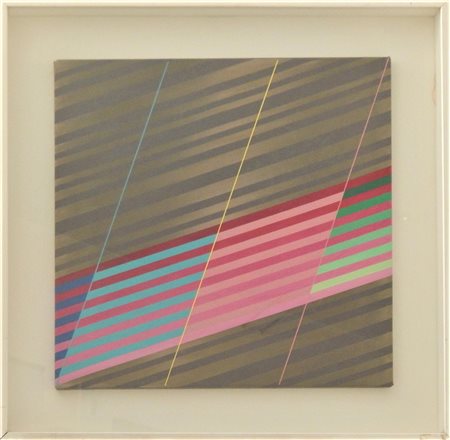 Lorenzo Piemonti CROMOPLASTICO acrilici su tela, cm 50x50 firma eseguita nel...