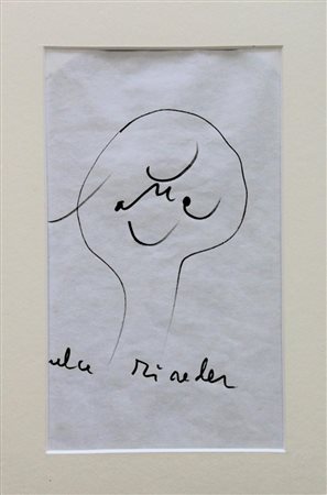 Sebastian Matta SENZA TITOLO disegno a china su carta, cm 12,5x21,5...