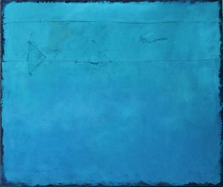 Pierluigi De Lutti SENZA TITOLO olio su tela, cm 100x120 firma L'opera e'...