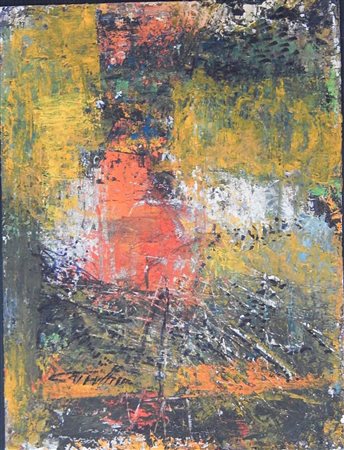 Gelindo Crivellaro SENZA TITOLO olio su cartoncino, cm 32x24 firma L'opera e'...