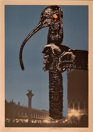 Valeriano Trubbiani SENZA TITOLO serigrafia, cm 69x49 Firma es.2/25 L'opera...