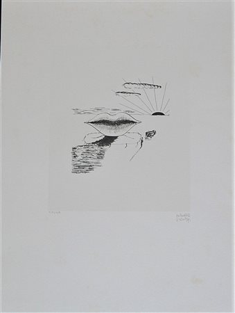 Maurice Henry SENZA TITOLO litografia, cm 47x36 firma es.19/149 L'opera fa...