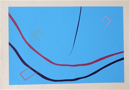 Ignoto SENZA TITOLO serigrafia, cm 49,5x69,5 firma es. 68/75 eseguita nel...