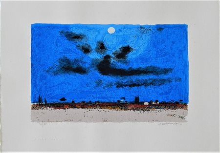 Natale Addamiano SENZA TITOLO serigrafia materica, cm 25x35 firma es. 50/125