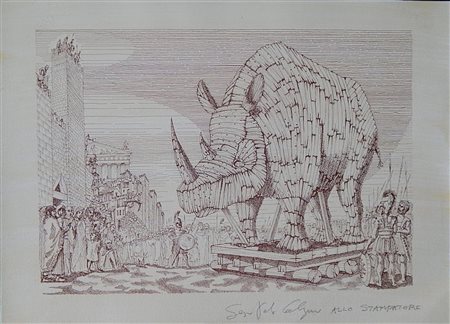 Ignoto SENZA TITOLO serigrafia, cm 50x68,5 firma e dedica