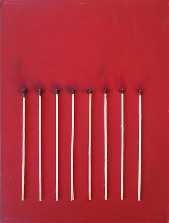 Bernard Aubertin, Fiammiferi, 1974