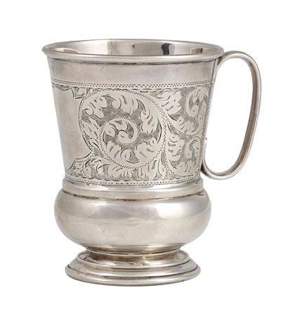 Boccale inglese vittoriano in argento 925/1000 - Birmingham 1925,  Hobson, James & Gilby