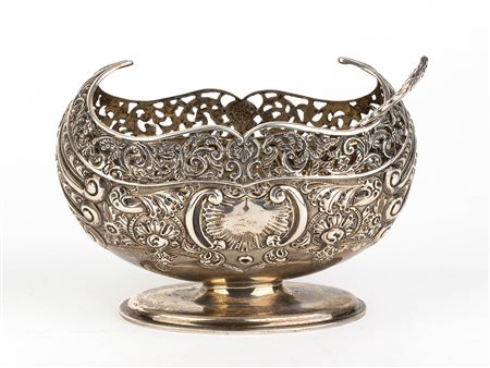 Zuccheriera inglese edoardiana in argento 925/1000 - Londra 1904-1905,  Josiah Williams & Co.