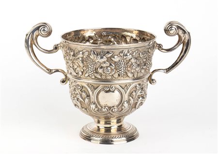 Coppa irlandese georgiana in argento 925/1000 - Dublino 1820-1830 circa