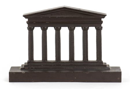 Tempio Grand Tour italiano in bronzo - Italia, 1870 circa