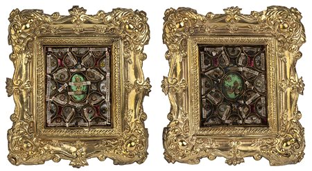 Coppia di reliquiari italiani - Stato Pontificio, XIX secolo