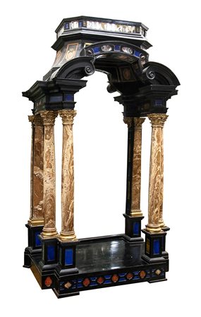 Altarolo a Edicola italiana in commesso di pietre dure -  Roma o Firenze, fine XVIII secolo