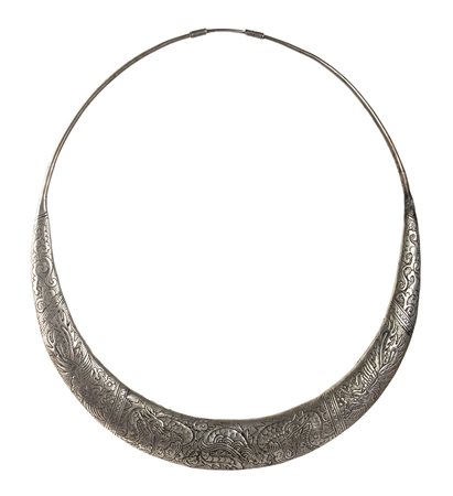 Collana cerimoniale Miao in argento - HMong nord Laos prima metà XX secolo