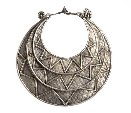 Collana cerimoniale Miao in Paktong - HMong nord Laos prima metà XX secolo