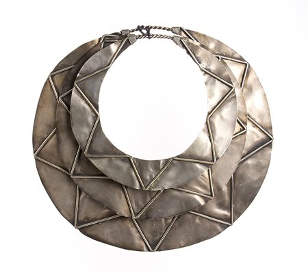 Collana cerimoniale Miao in argento - HMong nord Laos metà XX secolo