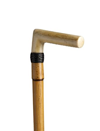 Bastone da passeggio con impugnatura in avorio - Inghilterra inizio XX secolo