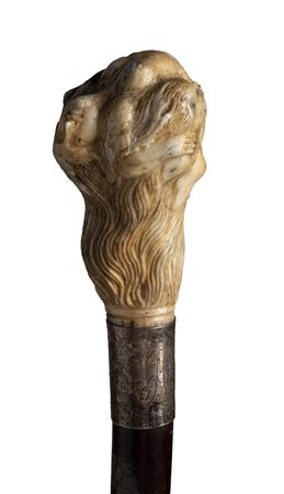 Bastone da passeggio con impugnatura in osso - Londra 1914