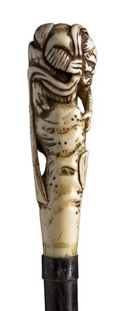 Bastone da passeggio con impugnatura in avorio - Inghilterra inizio XX secolo
