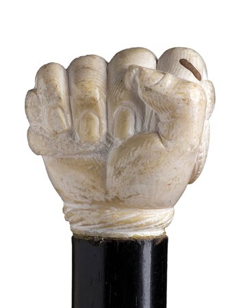 Bastone da passeggio con impugnatura in avorio - Inghilterra fine XIX secolo