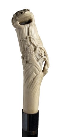 Bastone da passeggio con impugnatura in osso - Inghilterra inizio XX secolo