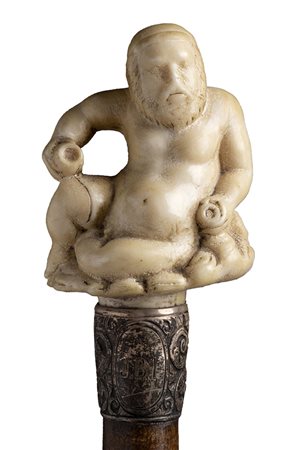 Bastone da passeggio con impugnatura in avorio - Birmingham inizio XX secolo