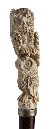 Bastone da passeggio con impugnatura in osso - Inghilterra, inizio XX secolo