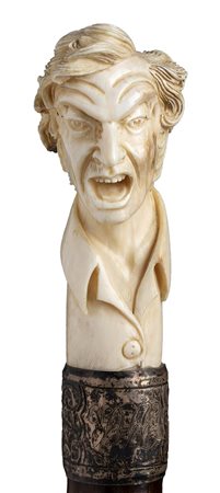 Bastone da passeggio con impugnatura in avorio - Londra 1901