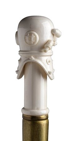 Bastone da passeggio in avorio - Inghilterra inizio XX secolo