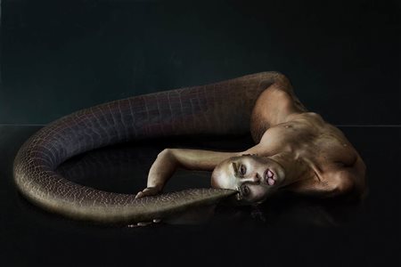 ANGELO CRICCHI (Roma, 1961) Uroboro, 2017 Da “L’Animale dolente”  