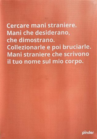 MANUEL FOCARETA (Piedimonte Matese, 1990) Pinder A.25, 2017 