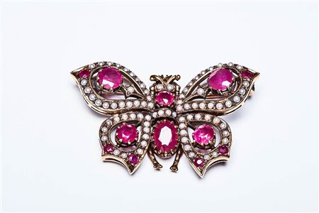 SPILLA FARFALLA CARPE DIEM - ANNI '40