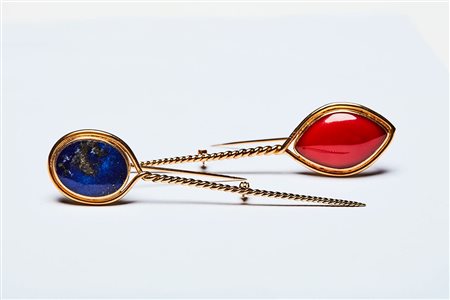 DUE SPILLONI DA GIACCA ANNI '40