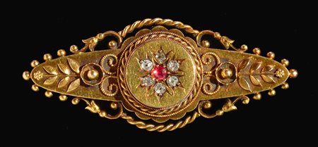 SPILLA FLOREALE IN ORO