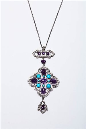 COLLIER CON TURCHESI E AMETISTE