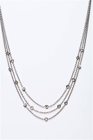 COLLIER A 3 FILI CON BRILLANTI