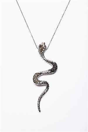 PENDENTE SERPENTE CON BRILLANTI