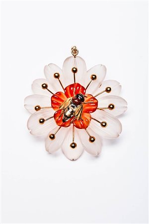 PENDENTE FIORE CON APE