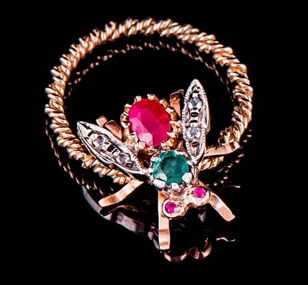 ANELLO TORCHON CON MOSCA