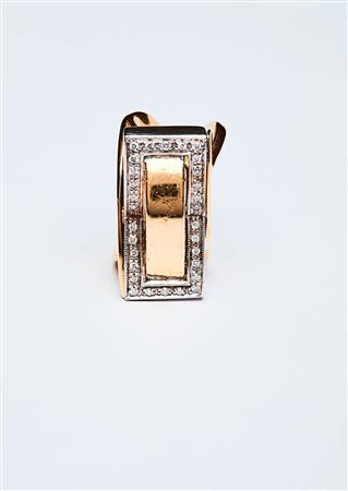 ANELLO DECO' CON BRILLANTI