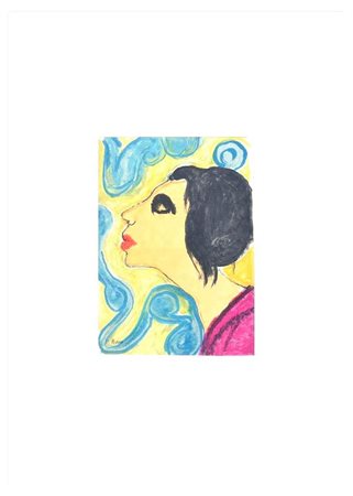 Donna in turchese, 1975