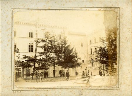 Lotto di due viste urbane realizzate da G. De Ponte per il Genio Militare, 1895