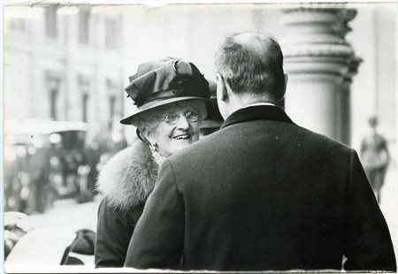 Ritratto unico di Mussolini e Margherita di Savoia