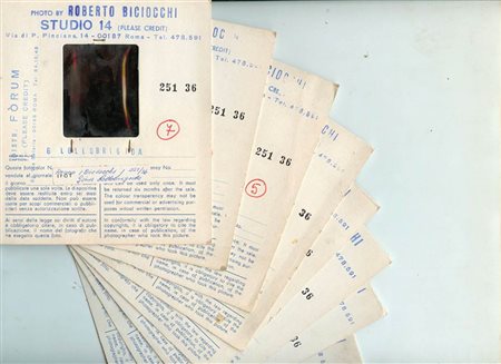 Gina Lollobrigida, lotto di dieci diapositive a colori, 1970 circa