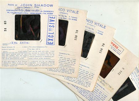 Ewa Aulin, lotto di cinque diapositive a colori, 1970 circa