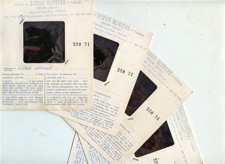 Beba Loncar, lotto di cinque diapositive a colori, 1970 circa