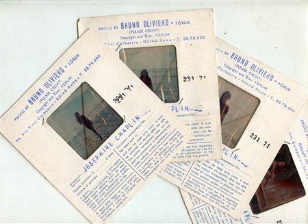 Josephine Chaplin, lotto di quattro diapositive a colori, 1970 circa