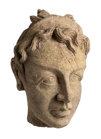 Etruscan Terracotta Big Portrait, 4th - 3rd century BC; height cm 29