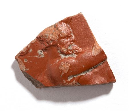 Roman Arretine Ware Fragment with Satyr, 1st century BC - 1st century AD; length cm 2